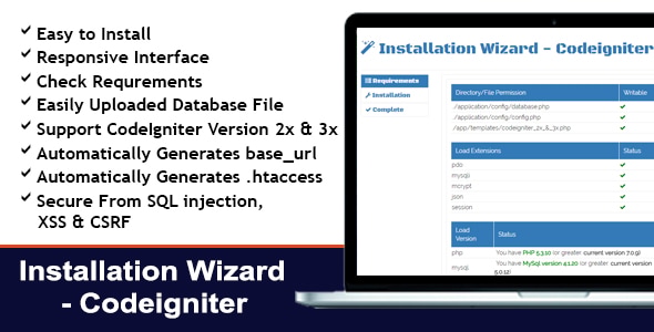 Installation Wizard - PHP